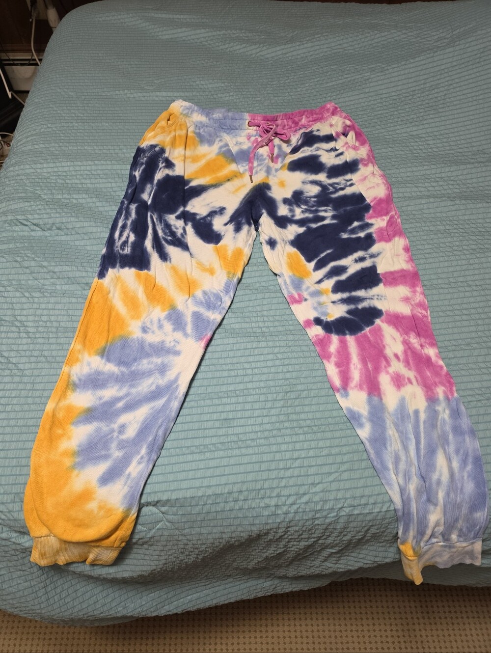 Ivory Ella Tie-Dye Womens Jogger Pants - XL